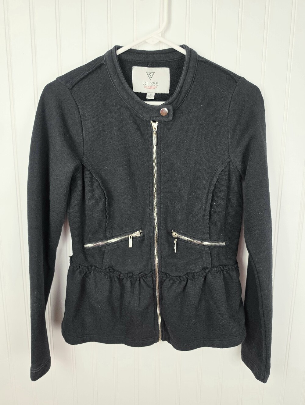 Guess | Zip Up Sweater Black Small